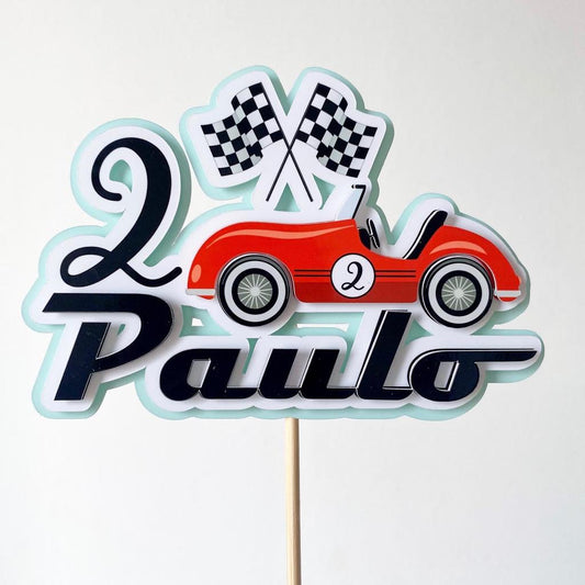 Cake Topper Coche de carreras