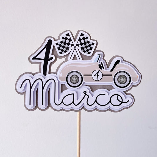 Cake Topper Coche de carreras